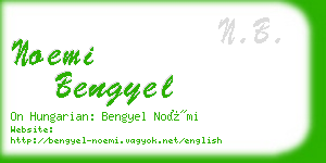 noemi bengyel business card